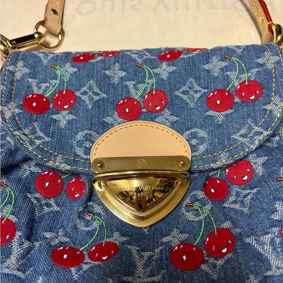 Louis Vuitton Takashi Murakami 2025 denim cerise sunset bag - Picture 7 of 12